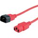 Kabel zasilający Value ROLINE Kabel zasilający C14 - C13, IEC 320 , czerwony, 3 m