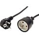Kabel zasilający Value VALUE Przedłużacz, kabel zasilający, AC 230V, UTE, czarny, 3 m