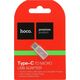 Adapter USB Hoco USB-C - microUSB Różowy  (6957531031253)