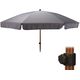 Ambiance Parasol ogrodowy regulowany Szary 200 cm
