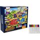 Lean Sport Puzzle Do Kolorowania Dinozaury Pisaki 24 elem