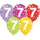 GoDan Balony z cyframi: 7, 12"/ 5 szt. Godan