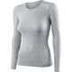 Brubeck LS11610 Koszulka damska z długim rękawem COMFORT WOOL popielaty M