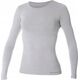 Brubeck LS11610 Koszulka damska z długim rękawem COMFORT WOOL popielaty XL