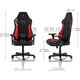 Fotel Nitro Concepts X1000 czarno-czerwony