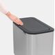 Kosz na śmieci Brabantia New Icon do segregacji na przycisk srebrny (315848)