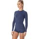 Brubeck LS12810 Koszulka damska z długim rękawem ACTIVE WOOL jeansowy M