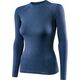 Brubeck LS12810 Koszulka damska z długim rękawem ACTIVE WOOL jeansowy M