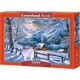 Castorland Puzzle 1500 el snowy morning Śnieżny poranek góry