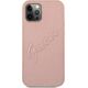 Guess Guess GUHCP12LRSAVSRG iPhone 12 Pro Max 6,7" różowy/pink hardcase Saffiano Vintage Script