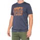 100% T-shirt 100% TRADEMARK krótki rękaw navy heather roz. M (NEW)