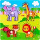 Smily Play Smily Play Układanka Drewniana ZOO Puzzle 4 el