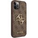 Guess Guess GUHCP12M4GMGBR iPhone 12/12 Pro 6,1" brązowy/brown hardcase 4G Big Metal Logo