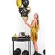 Party Deco Balon foliowy Sto Lat!, 40cm, czarny