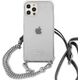 Guess Guess GUHCP12LKC4GSSI iPhone 12 Pro Max 6,7" Transparent hardcase 4G Silver Chain