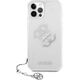 Guess Guess GUHCP12LKS4GSI iPhone 12 Pro Max 6,7" Transparent hardcase 4G Silver Charms Collection