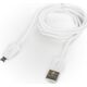 Kabel USB Platinet USB-A - microUSB 1 m Biały (PUC1MBW)