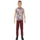 Lalka Barbie Mattel Fashionistas - Stylowy Ken, spodnie w czerwoną kratkę (DWK44/GVY29)