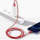 Kabel USB Baseus USB-A - Lightning 1 m Czerwony (BSU2661RED)
