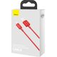 Kabel USB Baseus USB-A - Lightning 1 m Czerwony (BSU2661RED)