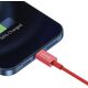 Kabel USB Baseus USB-A - Lightning 1 m Czerwony (BSU2661RED)