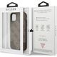 Guess Guess GUHCN61PU4GHBR iPhone 11 6,1" brązowy/brown hardcase 4G Triangle Collection