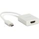 Adapter USB LMP 15987 USB-C - HDMI Srebrny  (LMP-USBC-HDMI-S)