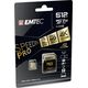 Karta Emtec Speedin Pro MicroSDXC 512 GB Class 10 UHS-I/U3 A2 V30 (ECMSDM512GXC10SP)
