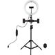 Lampa pierścieniowa Puluz PKT3070B LED 26 cm ze statywem i mocowanie do smartfona