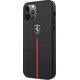 Ferrari Ferrari FEOMSHCP12LBK iPhone 12 Pro Max czarny/black hardcase Off Track Leather Nylon Stripe