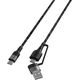 Kabel USB 4smarts USB-C - 1.5 m Czarny (4S468626)