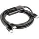 Adapter AV Club 3D Kabel do ładowania Club3D USB typu C, kabel do ładowania Y do 2x USB typu C maks. 100 W, 1,83 m / 6 stóp M / M
