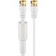 Kabel Goobay Antenowy (F) 7.5m biały (67297)