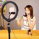 Puluz Puluz Statyw 1.1 m z oświetleniem RGBW LED 26cm vlog / stream / smartfon PKT3044