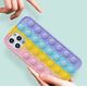 Etui Anti-Stress Samsung A72 róż/żółty/niebieski/fioletowy
