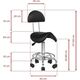 Activeshop Taboret kosmetyczny 6001 czarny universal