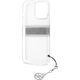 Guess Etui Guess GUHCP13LKB4GGR Apple iPhone 13 Pro Transparent hardcase 4G Grey Strap Charm