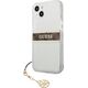 Guess Etui Guess GUHCP13SKB4GBR Apple iPhone 13 mini Transparent hardcase 4G Brown Strap Charm