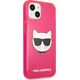 Karl Lagerfeld Etui Karl Lagerfeld KLHCP13SCHTRP Apple iPhone 13 mini różowy/pink hardcase Glitter Choupette Fluo