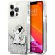 Karl Lagerfeld Etui Karl Lagerfeld KLHCP13XGCFS Apple iPhone 13 Pro Max srebrny/silver hardcase Liquid Glitter Choupette Fun