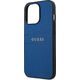 Guess Guess Saffiano Metal Logo Stripes - Etui iPhone 13 Pro (niebieski)