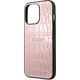 Guess Guess GUHCP13LPCRBPI iPhone 13 Pro / 13 6,1" różowy/pink Croco Strap Collection