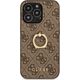 Guess Guess GUHCP13L4GMRBR iPhone 13 Pro / 13 6,1" brązowy/brown hardcase 4G with ring stand
