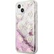 Guess Guess GUHCP13SLGPEPI iPhone 13 mini 5,4" różowy/pink hardcase Peony Liquid Glitter