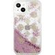 Guess Guess GUHCP13SLGPEPI iPhone 13 mini 5,4" różowy/pink hardcase Peony Liquid Glitter