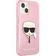 Karl Lagerfeld Karl Lagerfeld KLHCP13SKHTUGLP iPhone 13 mini 5,4" różowy/pink hardcase Glitter Karl`s Head
