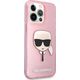 Karl Lagerfeld Karl Lagerfeld KLHCP13XKHTUGLP iPhone 13 Pro Max 6,7" różowy/pink hardcase Glitter Karl`s Head