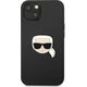 Karl Lagerfeld Karl Lagerfeld KLHCP13SPKMK iPhone 13 mini 5,4" czarny/black hardcase Leather Ikonik Karl`s Head Metal