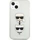 Karl Lagerfeld Karl Lagerfeld KLHCP13SKCTUGLS iPhone 13 mini 5,4" srebrny/silver hardcase Glitter Karl`s & Choupette