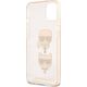 Karl Lagerfeld Karl Lagerfeld KLHCP13SKCTUGLGO iPhone 13 mini 5,4" złoty/gold hardcase Glitter Karl`s & Choupette